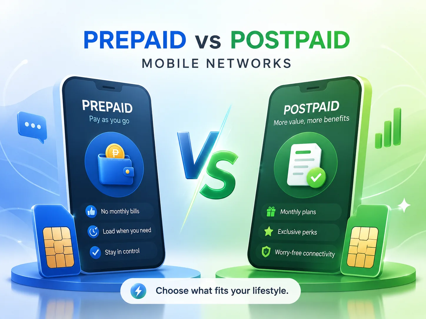 Prepaid vs postpaid mobile networks in the Philippines compared