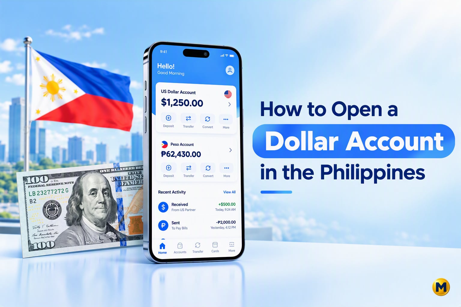 How to open a dollar account in the Philippines